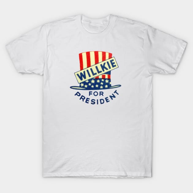 1940 Willkie for President T-Shirt by historicimage